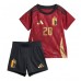 Camiseta Bélgica Lois Openda #20 Primera Equipación Replica Eurocopa 2024 para niños mangas cortas (+ Pantalones cortos)